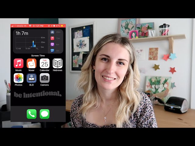 what's on my intentional iPhone as a digital minimalist | sharing my screen time 😳