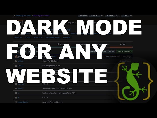 Bring Dark Mode to Any Website with Midnight Lizard - Chrome and Firefox Extension