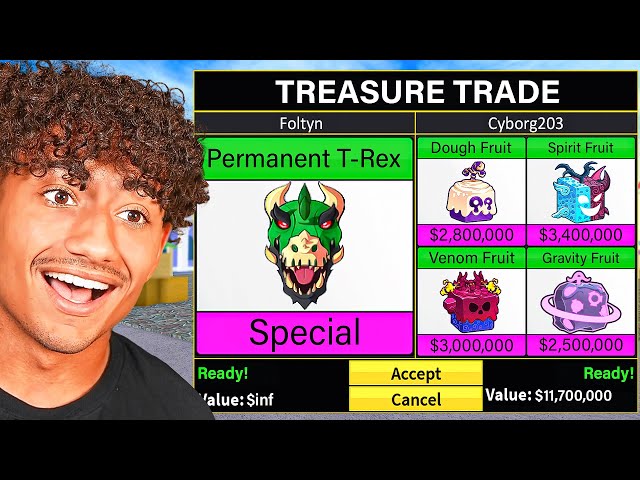 Trading PERMANENT Mythical Fruits For 24 Hours.. (Blox Fruits)