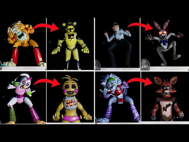 Everyone transforms behind the desk - Five Nights at Freddy's: Security Breach