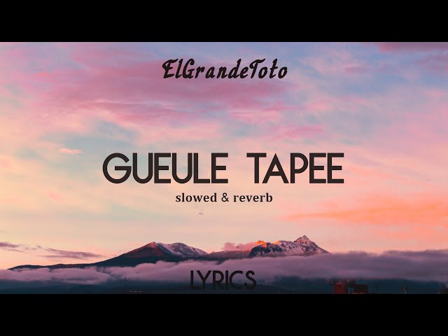 ElGrandeToto - Gueule Tapée [slowed & reverb] (lyrics)
