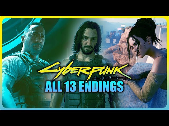 Cyberpunk 2077 - ALL 13 ENDINGS (All Main Endings & Phantom Liberty Endings)