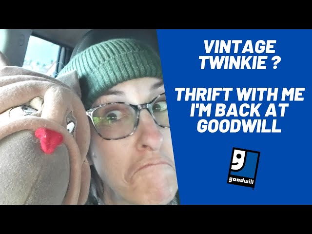 Vintage Twinkie? Thrift With Me I'm Back at Goodwill!
