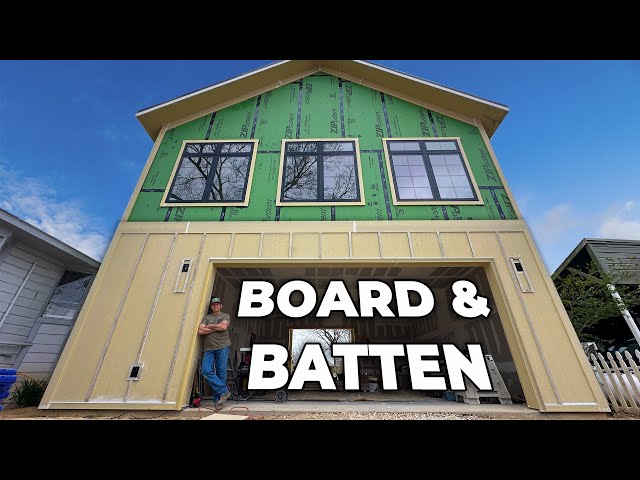 DIY Board & Batten Dream Garage and It Looks PERFECT!