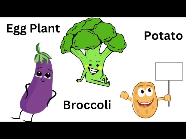 Name of vegetables | Learn with vegetables | Vegetables in english |
