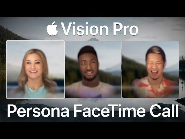 First Apple Vision Pro Persona FaceTime Call w/ iJustine & MKBHD!