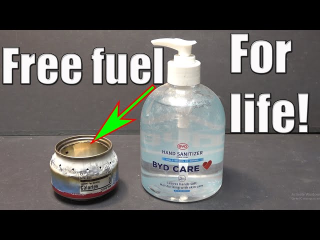 How to extract & separate alcohol from hand sanitizer for fuel