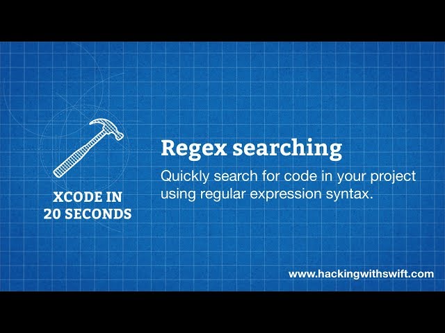 Xcode in 20 Seconds: Regex searching