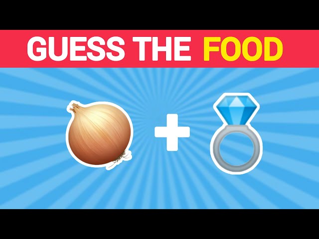 Can You Guess The FOOD By Emoji?🍔 | Food By Emoji🍟