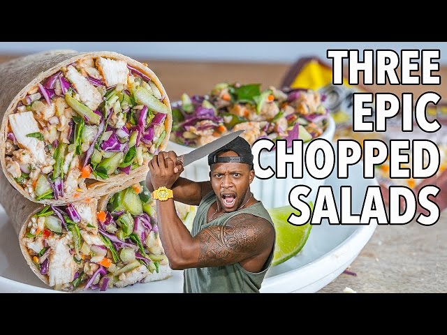 3 Epic, Healthy AF Chopped Salads / 3 Ensaladas Picadas