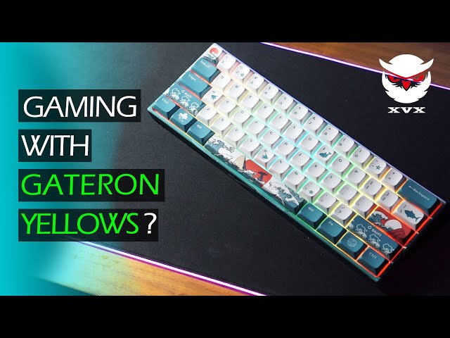 Gaming with Gateron Yellow Switches (XVX M61 60% Wireless Keyboard)