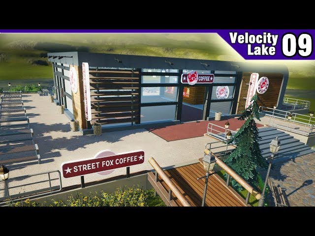 Velocity Lake (ep. 9) - Modern Coffee Shop! | Planet Coaster