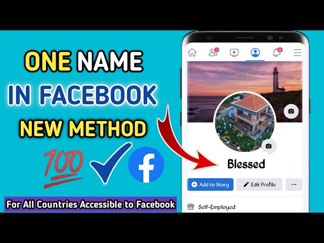 How To One Name In Facebook 2022 | Single Name in Facebook [New Method]