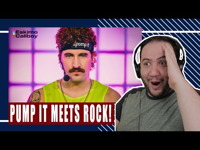 80's gym meets rock! Eskimo Callboy - PUMP IT (OFFICIAL VIDEO) - TEACHER PAUL REACTS