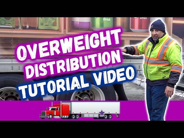 How to Move Axles when a Trailer is Overweight | Overweight Distribution Tutorial Video