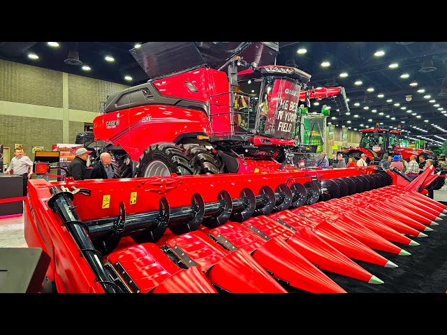 2024 National Farm Machinery Show --- Debut of new Case IH AF11 combine.