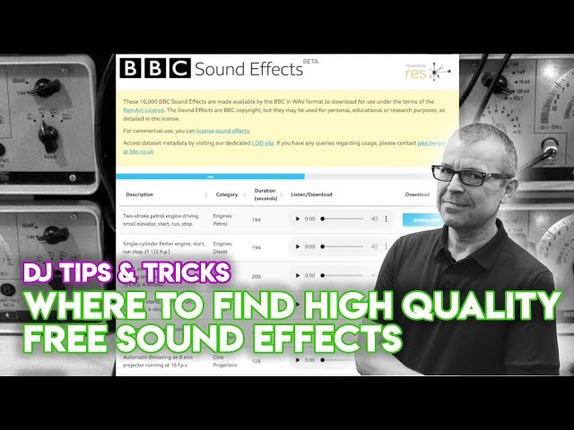 Where To Find High Quality Free Sound Effects - DJ Tips & Tricks