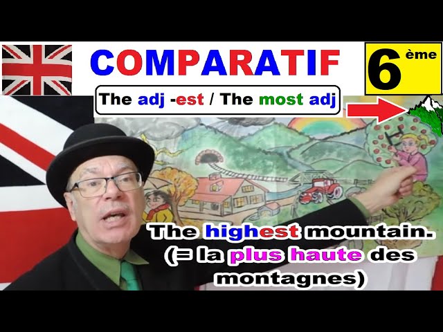 Le superlatif (the most + adj ou the adj + -est)| Anglais 6ème