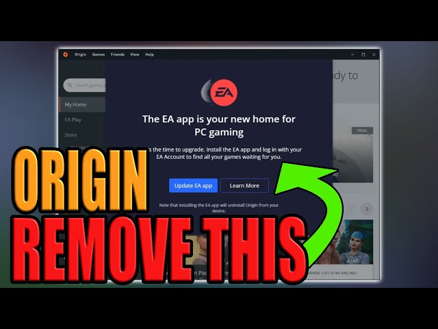 How To Remove EA App Migration Message In Origin