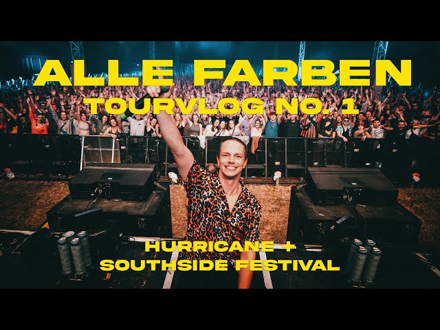 ALLE FARBEN TOUR VLOG #1 | HURRICANE + SOUTHSIDE  FESTIVAL