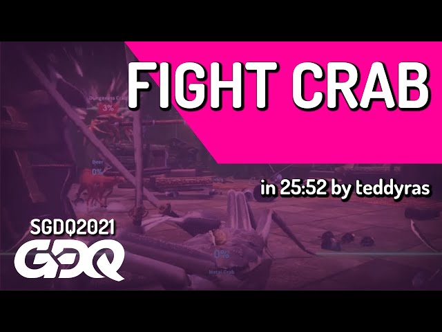 Fight Crab by teddyras in 25:52 - Summer Games Done Quick 2021 Online