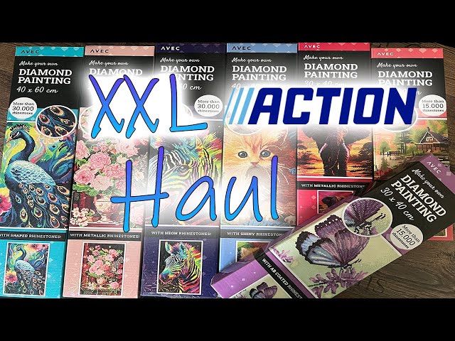 XXL Action Haul | 7 neue Diamond Painting Bilder aus dem Handel vor Ort - für kleines Geld