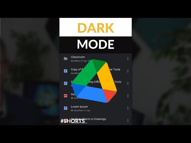 Dark mode for Google Drive Android #Shorts