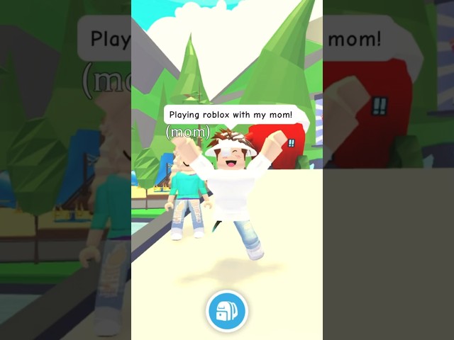 Playing ROBLOX with my MOM.. GONE WRONG!!🤣 #shorts #roblox
