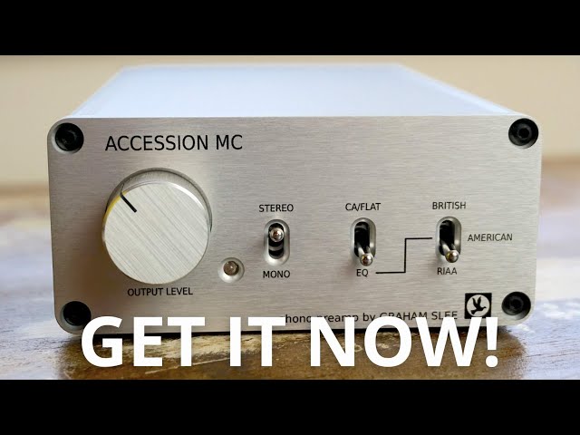 GRAHAM SLEE ACCESSION MOVING COIL PHONO AMPLIFIER, UPGRADED POWER SUPPLY & PRE-AMP MODE!