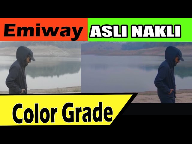 Color Grading  Emiway's  Asli Nakli Video Song  - Quick Color Grade Tutorial