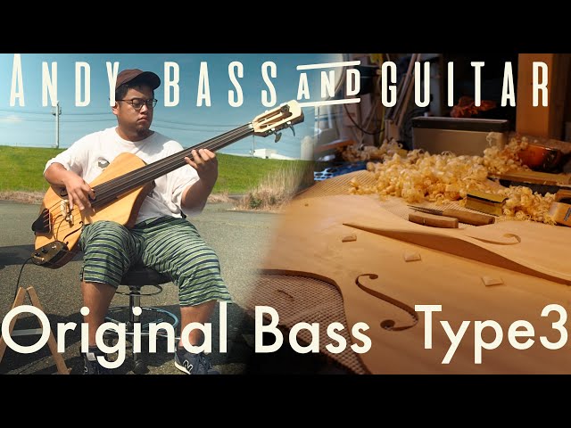 Make double bass smaller. Full build（Guitar Making ASMR)