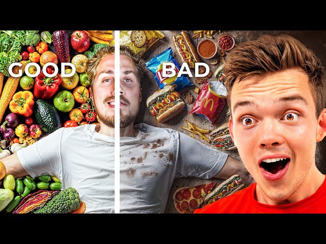 Eating World's Best VS Worst Diet For 7 Days (Results)