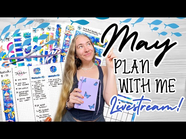 Plan with Me LIVE! || May 2024 Monthly Bullet Journal Setup