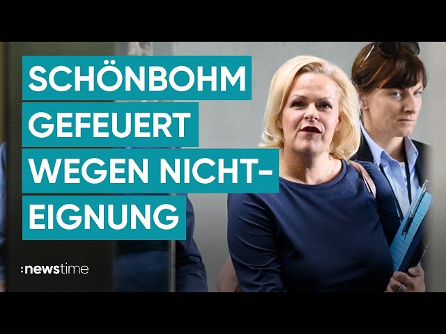 Faeser äußert sich zur Schönbohm-Entlassung: "Hatte kein Vertrauen mehr"