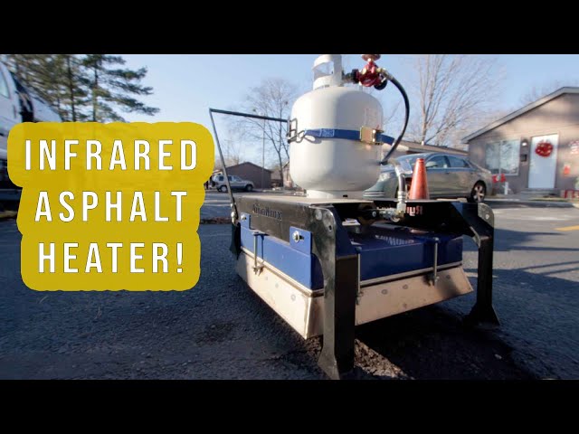 Asphalt Patching with an Infrared Heater (IN WINTER!)