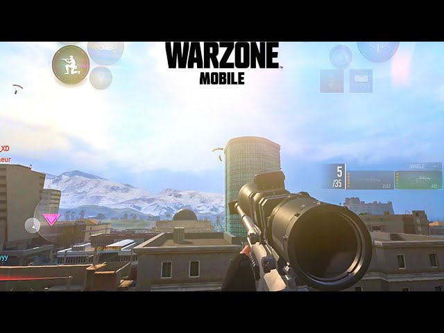 First Time Sniping In Battle Royale WARZONE MOBILE