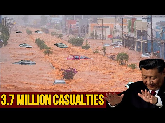 China: historic flood peak 3.7 million people died | flood | China flood