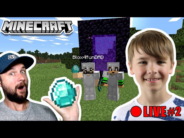 EXPLORING NETHER in MINECRAFT SURVIVAL (Live Stream #2)