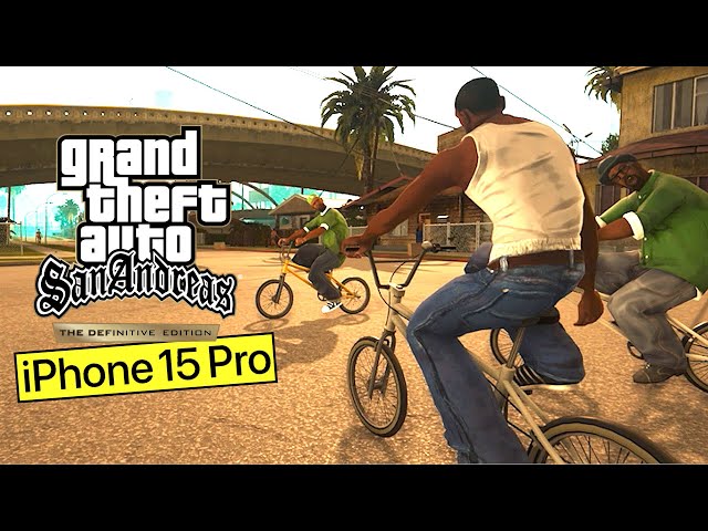 Grand Theft Auto San Andreas The Definitive Edition Apple iPhone 15 Pro Gameplay | Netflix free game