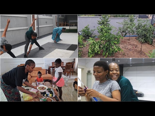 My HOME GARDEN is flourishing | My mother-in-law is more FIT than I am! | Visiting @AgozIfebi