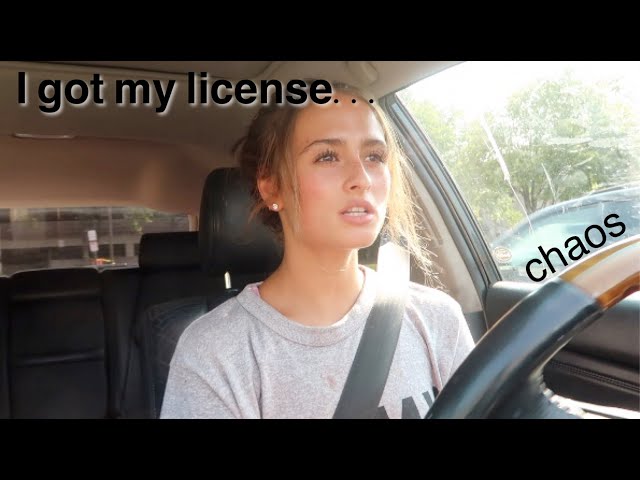 I GOT MY LICENSE *first time driving alone*