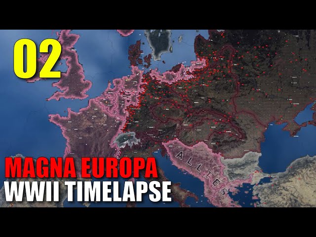 Europe in Flames Part 02 - Hoi4 WWII Timelapse