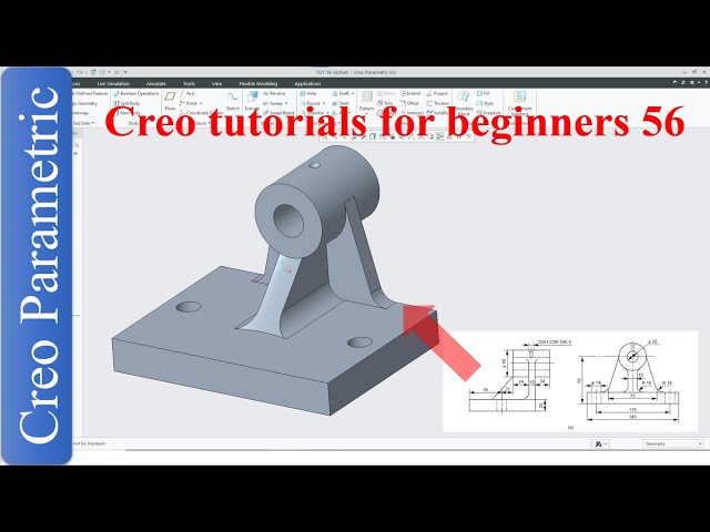 Creo parametric tutorials for beginners|creo|proE|tutorial-56