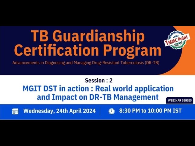 webinar on TB Guardianship Certification Program!
