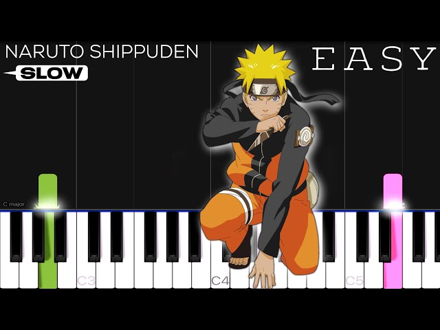 Blue Bird - Naruto Shippuden (Opening 3) | SLOW EASY Piano Tutorial