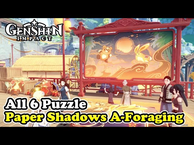 Paper Shadows A Foraging All 6 Puzzle Solution Genshin Impact Lantern Rite 2024