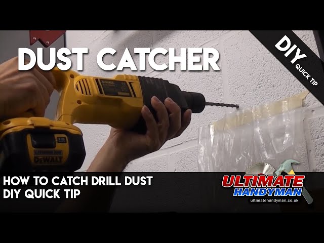 How to catch drill dust | DIY Quick tip