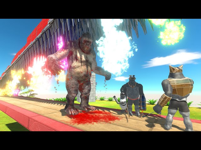 Mutant Primates vs Falling Spikes — Animal Revolt Battle Simulator