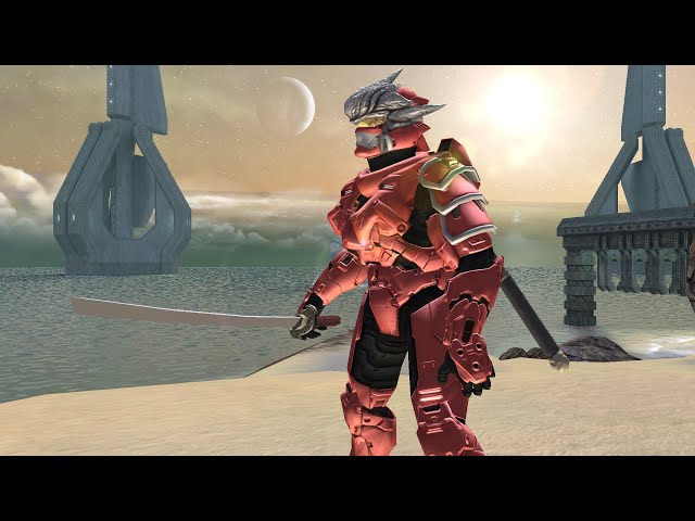 Halo 3 Hayabusa using his sword