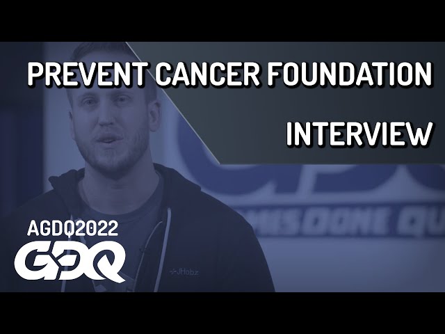 Interview With Prevent Cancer Foundation - Awesome Games Done Quick 2022 Online Preview